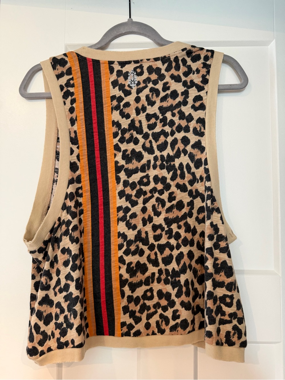 FP Movement by Free People Leopard Tank with Orange and Black Stripe - Picture 6 of 7